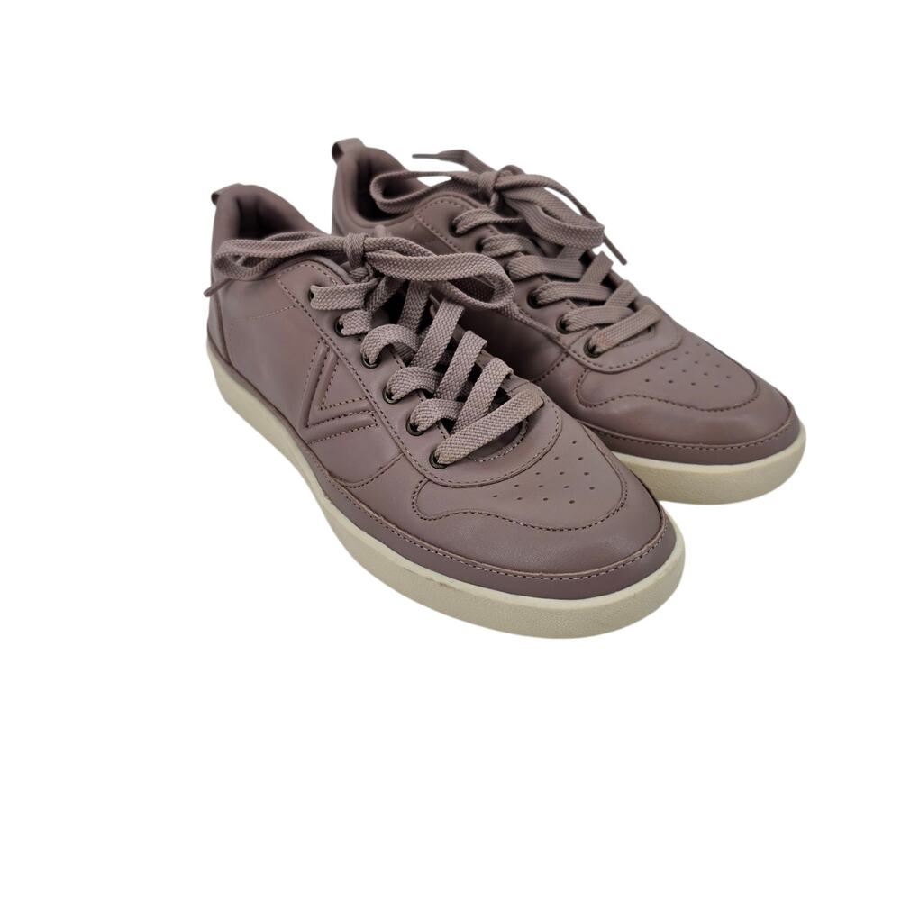 NWOT Vionic Magnolia Dusk Purple Elise Casual Leather Lace Up Sneakers Size 8